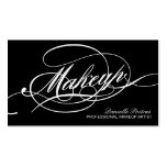 BLACK AND WHITE MAKEUP ARTIST BUSINESS CARD