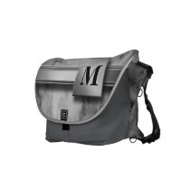 Black and White Marble Messenger Bag