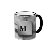Black and White Marble Mug
