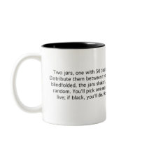 Black and White Marbles mugs by puzzledgear Black and White Marbles mugs