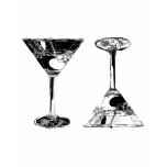 Black and White MartinisPop Art