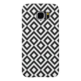 Black and White Meander Samsung Galaxy S6 Cases