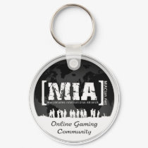 Black and White MIAClan.net Key Chain keychains