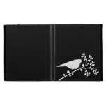 Black and White Mod Bird and Berries iPad Case