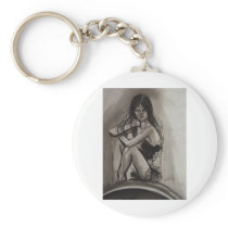 black and white model keychains
