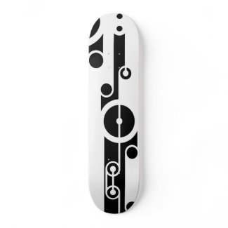 Black and White Modern Design skateboard