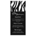 Black and White Modernist Stripe rack cards