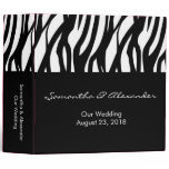 Black and White Modernist Stripe binders