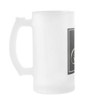 Black and White Monogram Gifts mugs