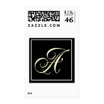 Black and White Monogram Gifts stamps