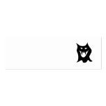 Black and White Monster. Business Card Template