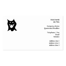 Black and White Monster. Business Card Templates