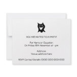 Black and White Monster. Custom Invitation