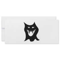 Black and White Monster. Rack Card
