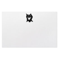 Black and White Monster. Stationery Paper