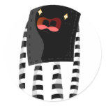 Black and white monster stickers