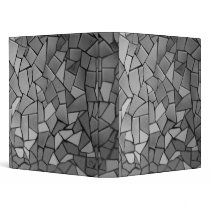Black and White Mosaic Binder