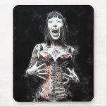 black and white mouse pad