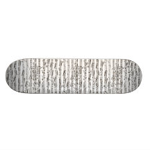 Black and white musical notes skate board deck