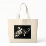 Black and White Musical Scale Bag