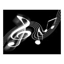 Black and White Musical Scale Poster posters by thehatch Black and White Musical Scale Poster posters