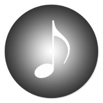 Black and white Musicians Stickers