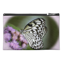 Black and White Nymph Butterfly Travel Accessory Bag