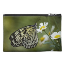 Black and White Nymph Butterfly Travel Accessories Bag
