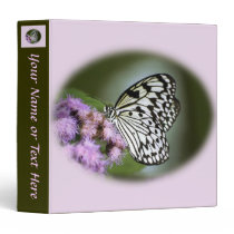 Black and White Nymph Butterfly Binders