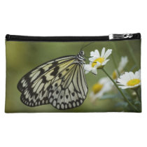Black and White Nymph Butterfly Cosmetic Bag