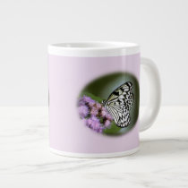 Black and White Nymph Butterfly Jumbo Mug