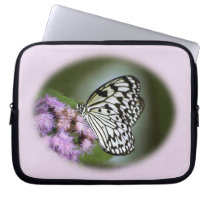 Black and White Nymph Butterfly Laptop Sleeves