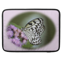 Black and White Nymph Butterfly Sleeve For MacBooks