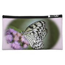 Black and White Nymph Butterfly Makeup Bag