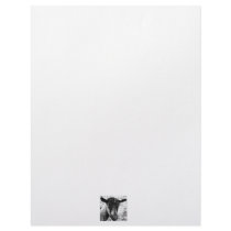 Black and white Oberhasli doe goat head view Customized Letterhead