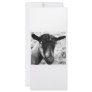 Black and white Oberhasli doe goat head view Custom Rack Card