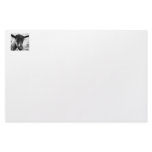 Black and white Oberhasli doe goat head view Stationery Design