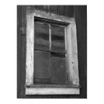 Black and White Old Barn Window