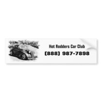 Black and White Oldie - Vintage Auto Bumper Stickers