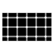Black and white optical illusion business card template