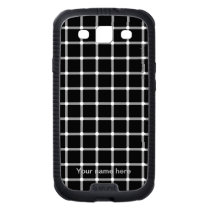 Black and White Optical Illusion Galaxy SIII Case