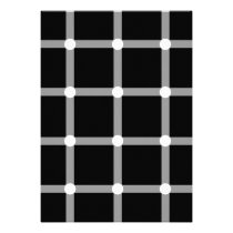 Black and White Optical Illusion invitations