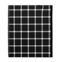 Black and White Optical Illusion iPad Folio Cases