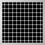 Black and white optical illusion posters