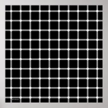 Black and white optical illusion posters