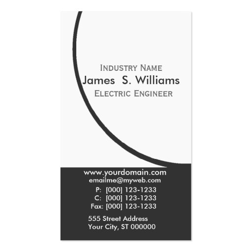 Black and White Original Modern Business Business Cards