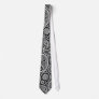 Black And White Paisley Pattern Custom Ties