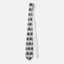 Black and White Palm Custom Tie