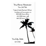 Black and White Palm Tree business cards
