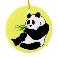 Black and White Panda Hanging Ornament Pendant